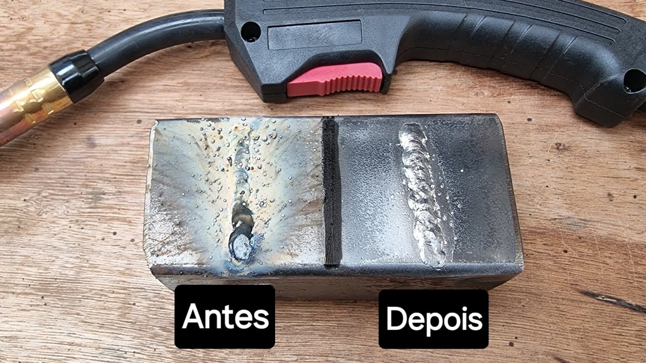Técnica para soldar Mig sem gás sem respingos