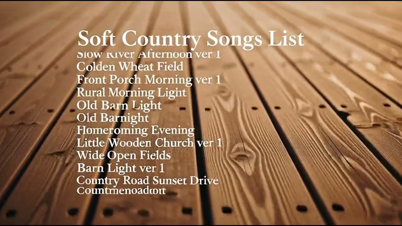 Soft Country Songs for Relaxing Evenings 🌅🎸
