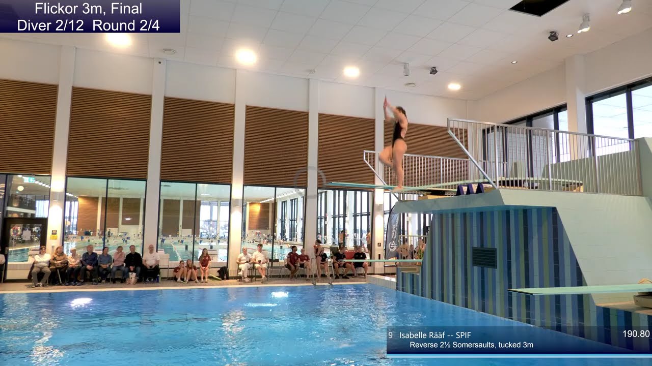 Live: Flickor 3m Final - Junior SM 2026