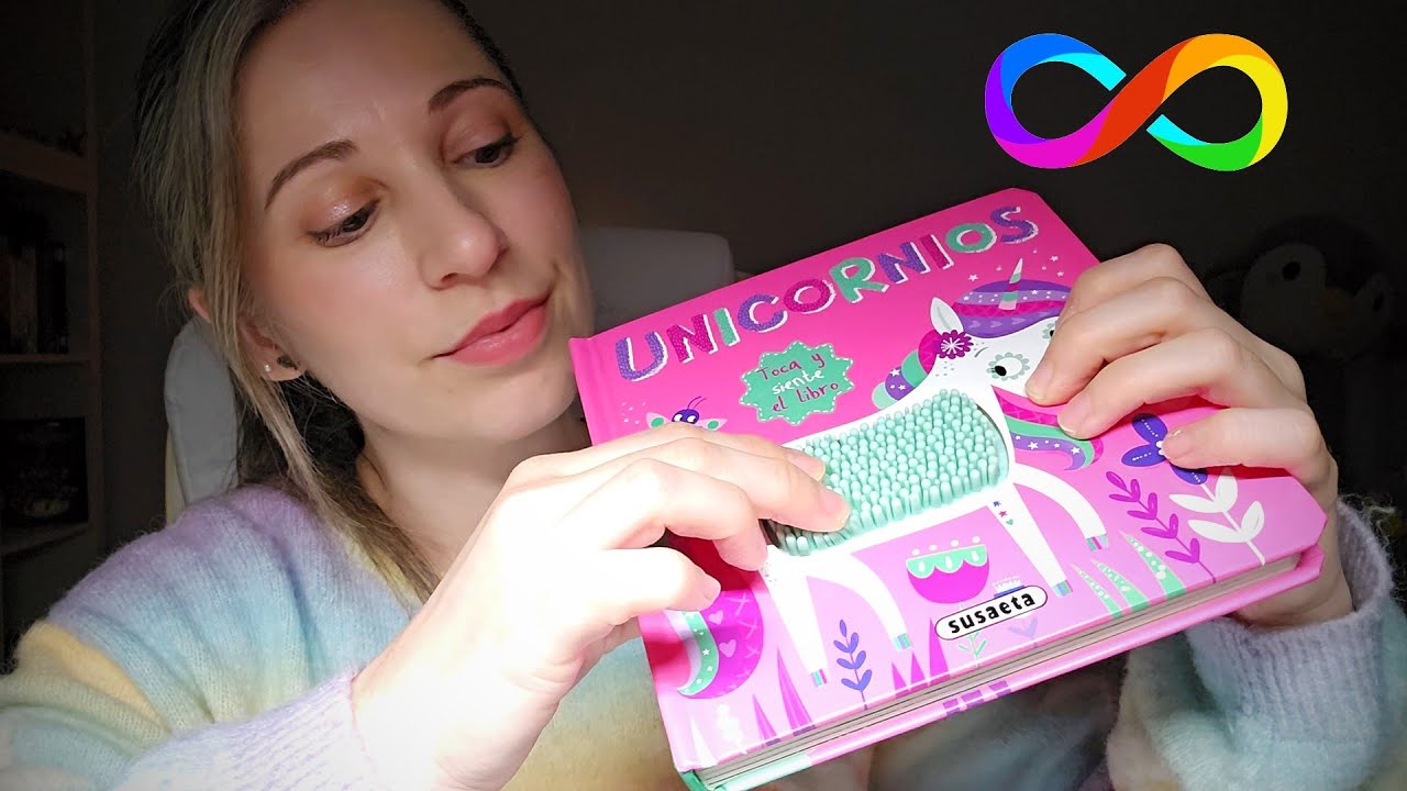 ASMR Libro con texturas | Susurros para dormir el Día del Autismo 🌈