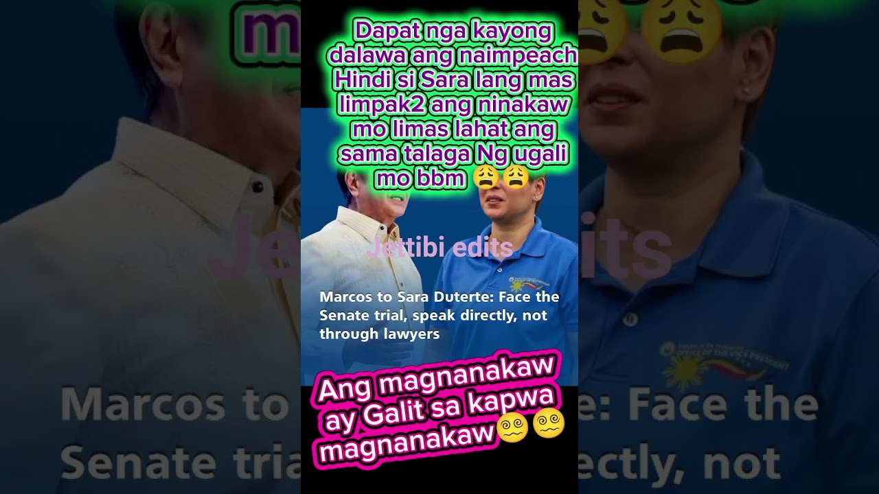 Sara Duterte vs pbbm#floodcontrolprojects #saraduterte #pbbm #exploremore #monitization #goviral