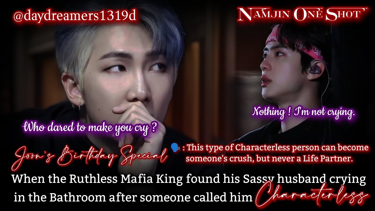 When the Ruthless Mafia King found his Sassy husband crying in Bathroom [Namjin One Shot]