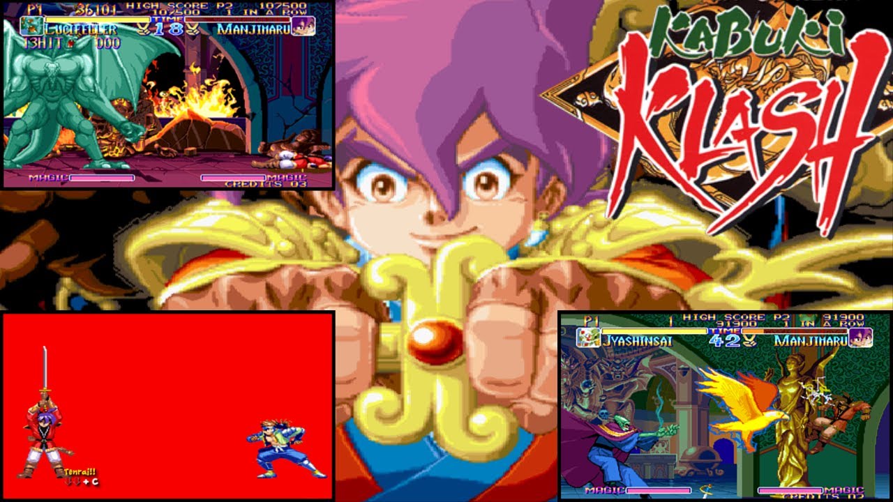 Kabuki Klash Neo Geo All Specials moves tutorial (todos los poderes)