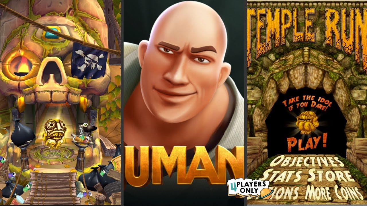 Temple Run 2 [EARTH DAY BEACH Run] VS Jumanji: Epic Run VS Temple Run: Classic