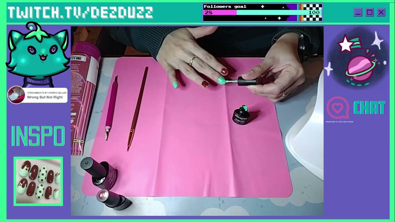 Mint+Chocolate Nails