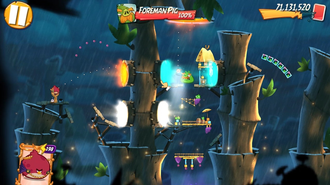Angry Birds 2 Windows PC Daily Challenge 4-5-6 rooms Today for extra Bomb card (February 21, 2026)