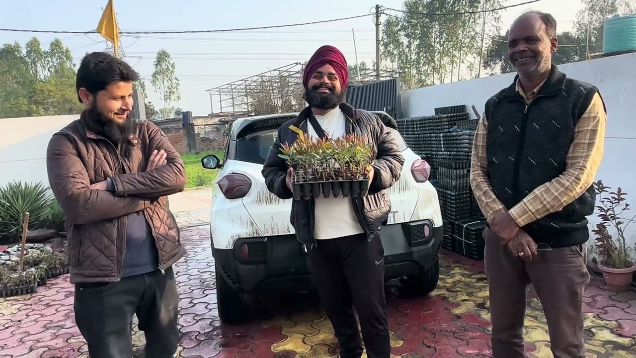 आज पीलीभीत से डॉक्टर साब आये P23 पौधा लेने 