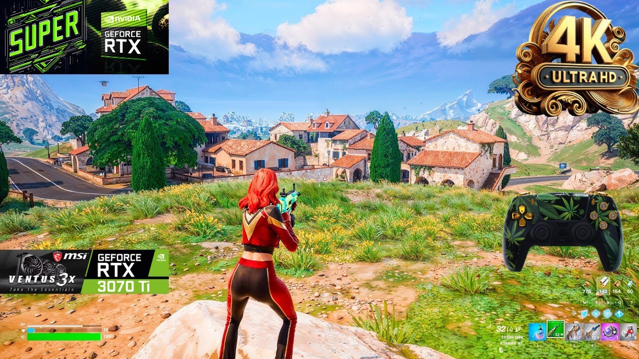 I7-10700k + 3070 Test Rendimiento + Epic Test Fortnite Capitulo 5 Tenporada 4... Mando / NUBO