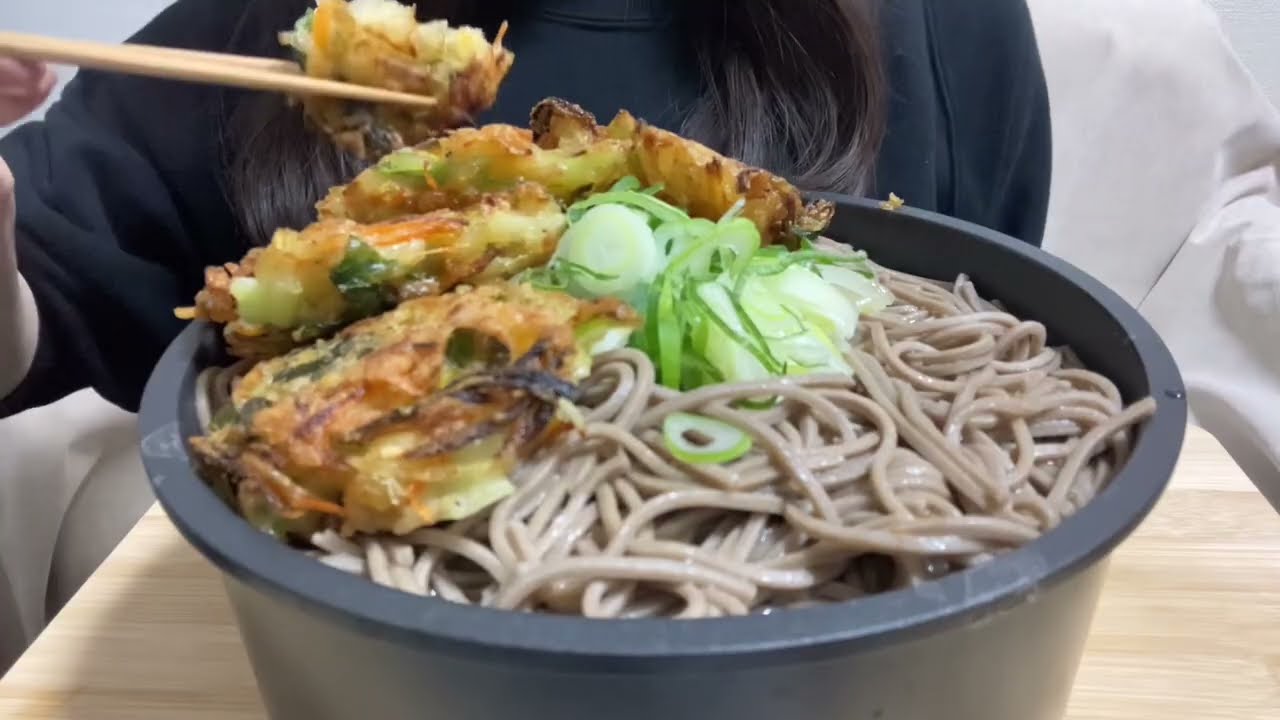 年越しそば🍜 ASMR 咀嚼音 モッパン mukbang