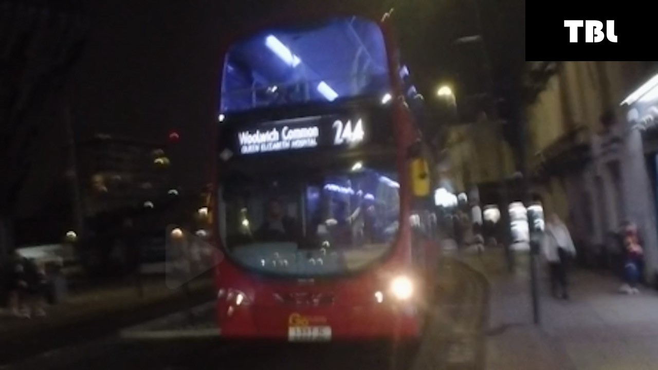 Rare Jounrey on the London Bus route 244 from Southmere Lake to Plumstead Station WVL427 LX11 FJC