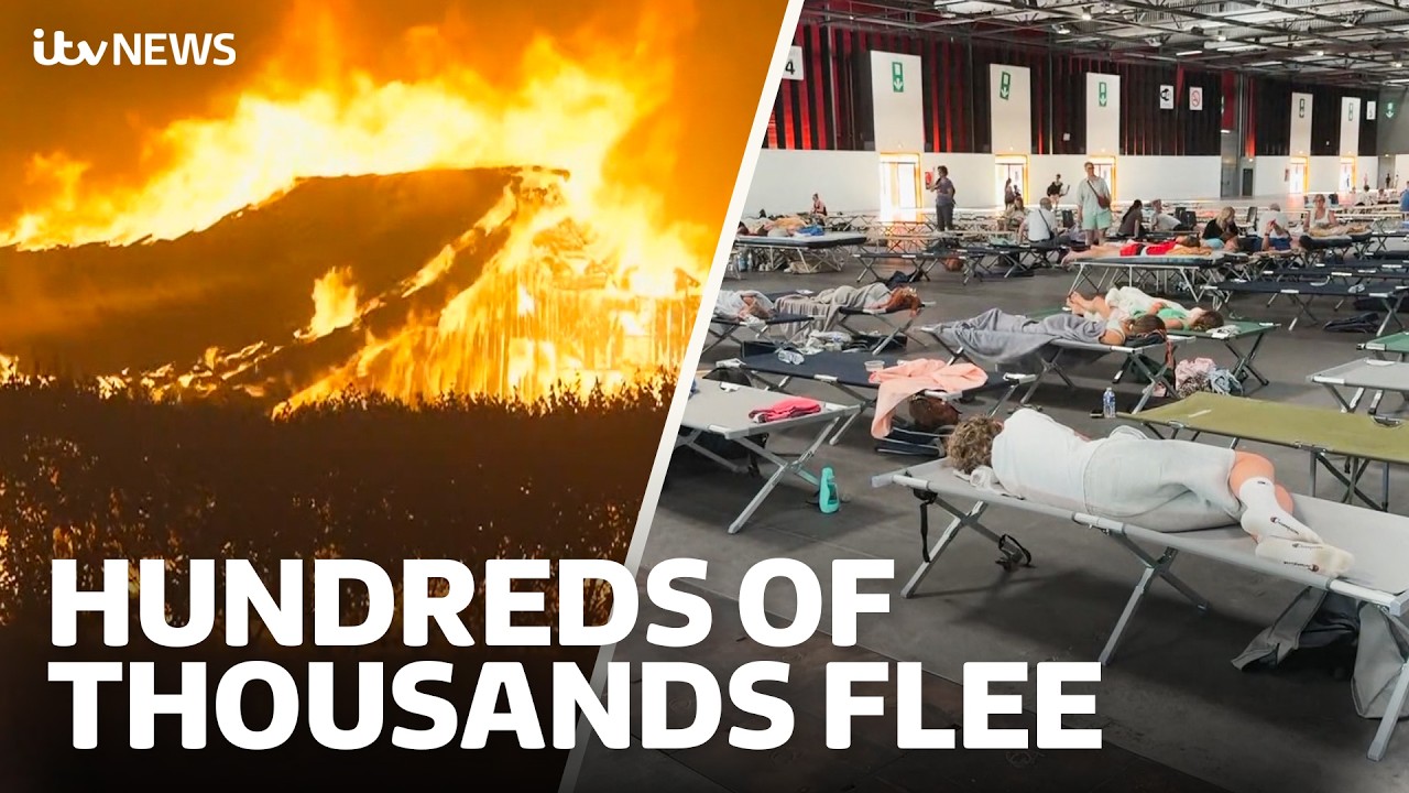 More than 200,000 people evacuated as wildfires devastate Europe