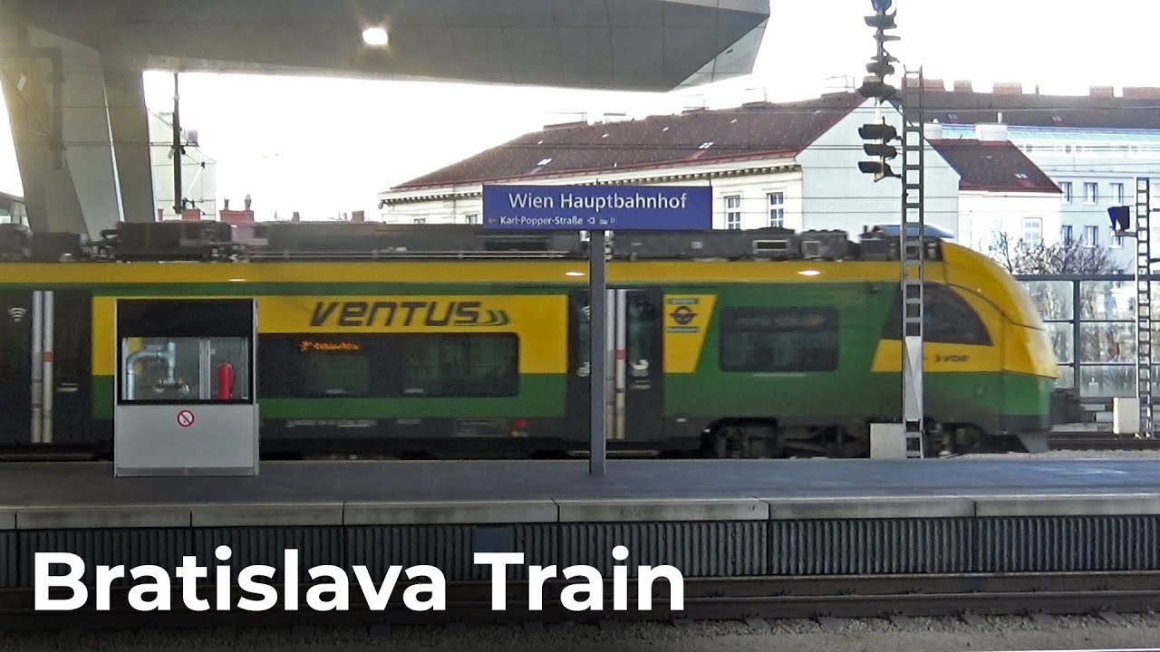 REX 6 Train Number 7621 Bratislava Petrzalka Arriving at Wien HBF in Austria