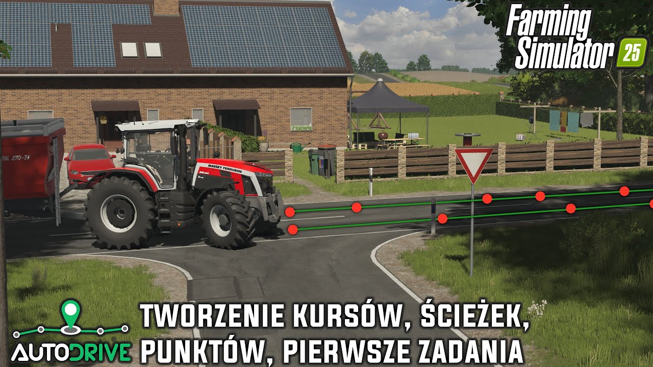 PORADNIK FS 25 AUTODRIVE #1 || Czym jest AutoDrive? Jak go ustawić? Pierwsze ścieżki, kursy 🤔 Jankus
