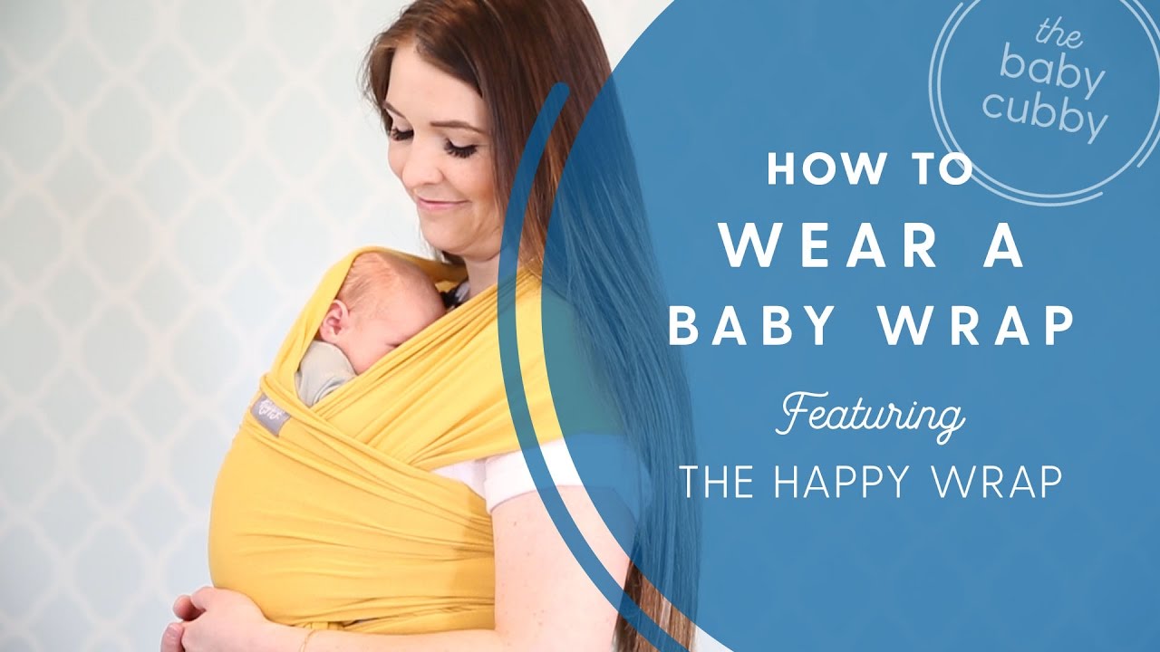 Как носить детский слинг-шарф — пример Happy Wrap