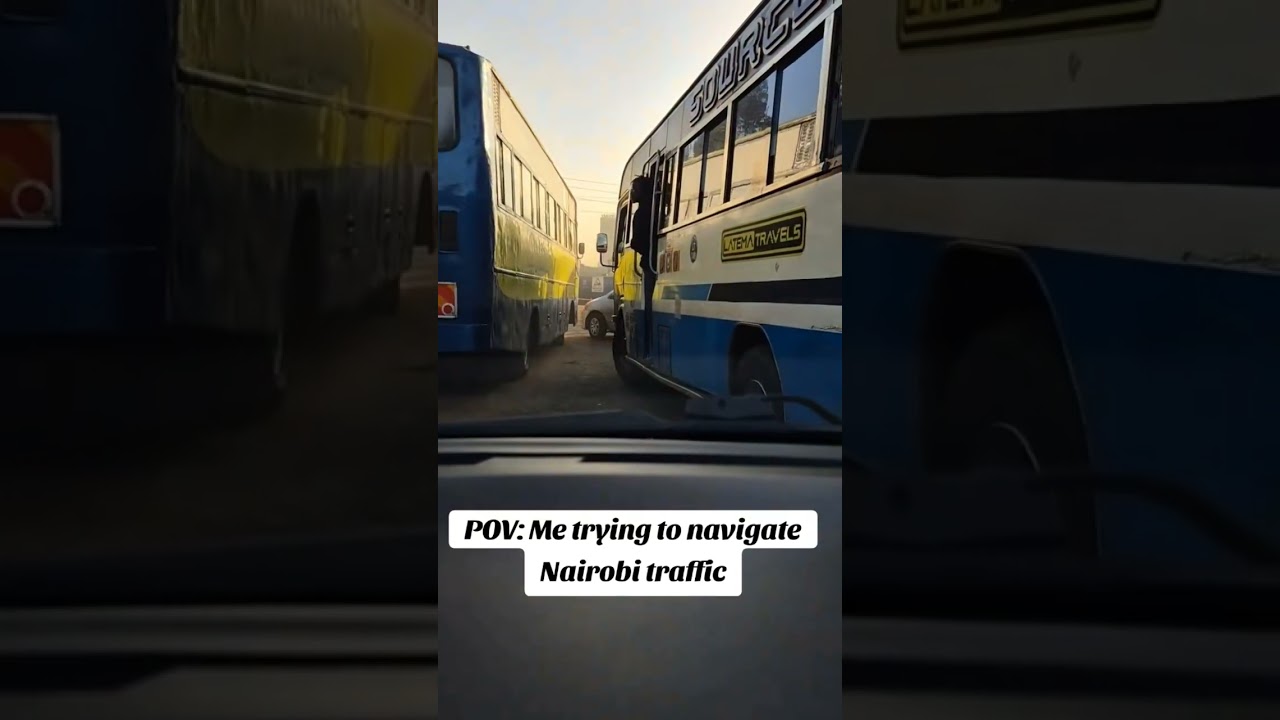 POV navigating Nairobi traffic