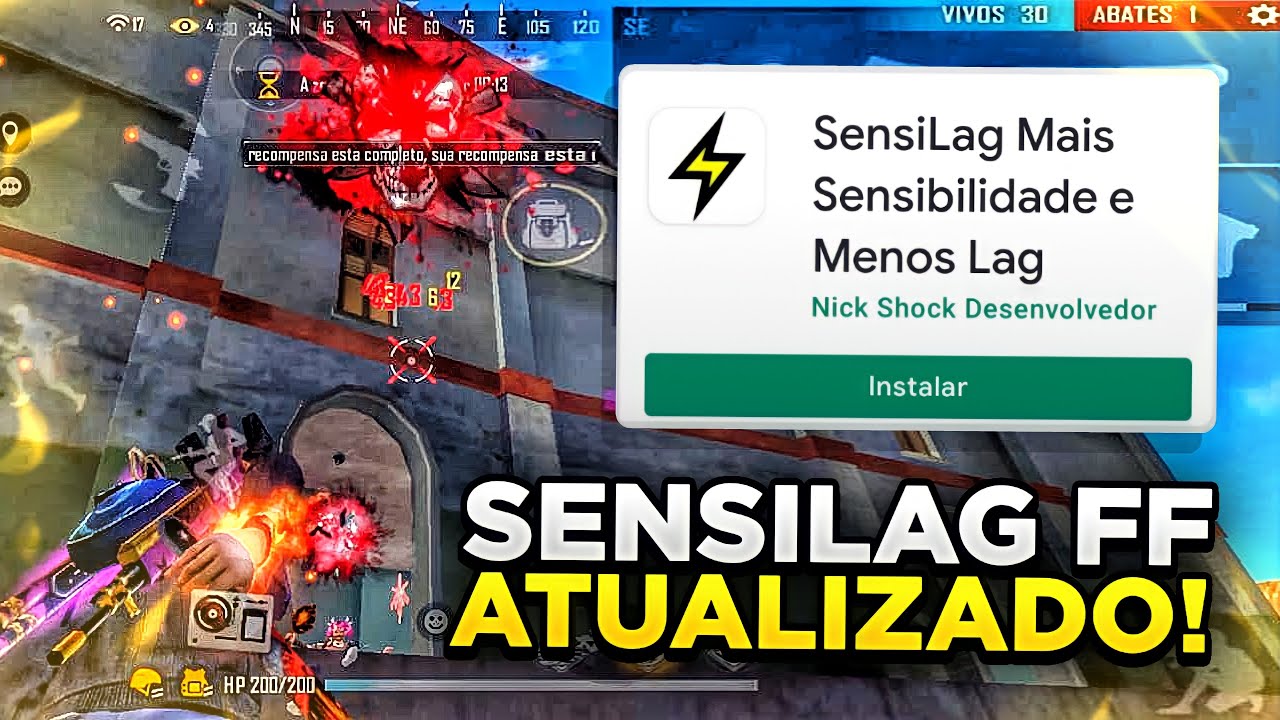 SENSILAG FF ATUALIZADO! MELHOR APLICATIVO DE SENSIBILIDADE para FREE FIRE!