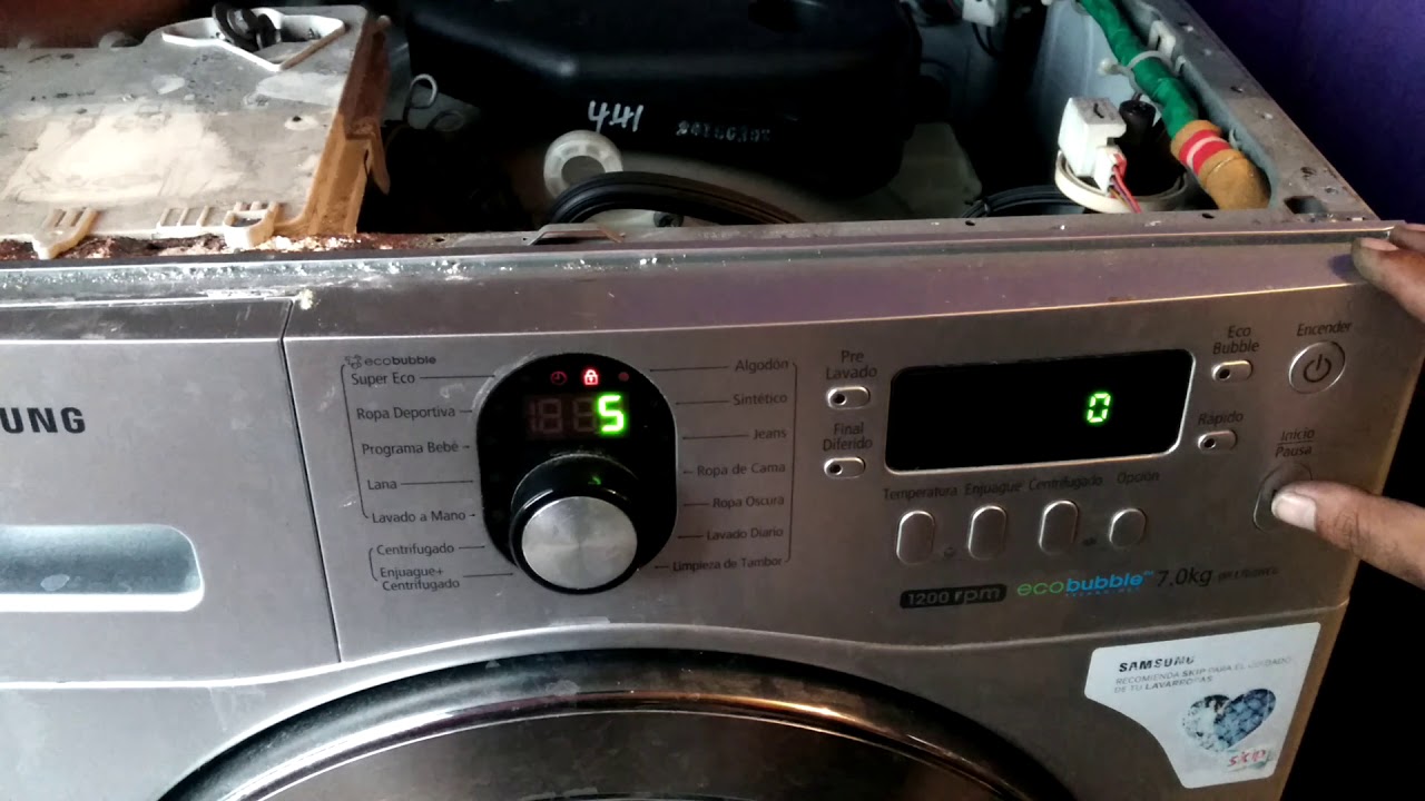 Autotest Lavarropas Samsung WF1702 Error 3E