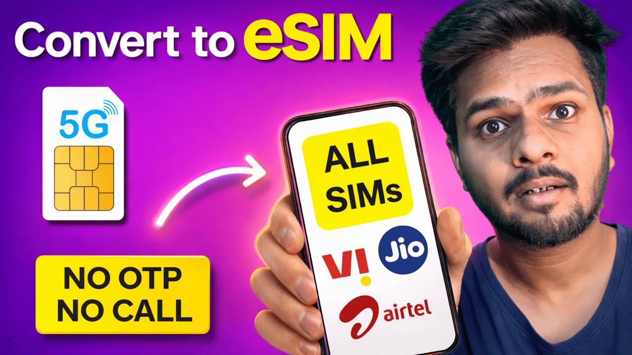 eSIM Kaise Activate Kare 🔥| Jio, Airtel, Vi | Step by Step Guide | 2026