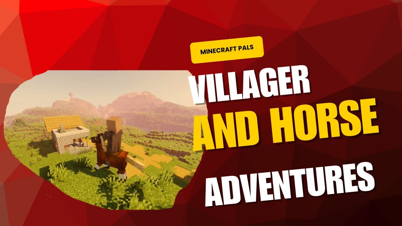 This Villager Found a Horse, And You Won't Believe Where They Went #minecraftfigures #mystery