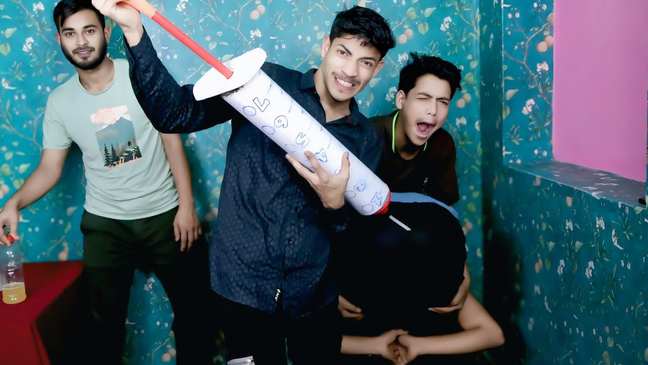 Injection funny video | Murga punishment bottle flip |Flip the bottle injection challenge