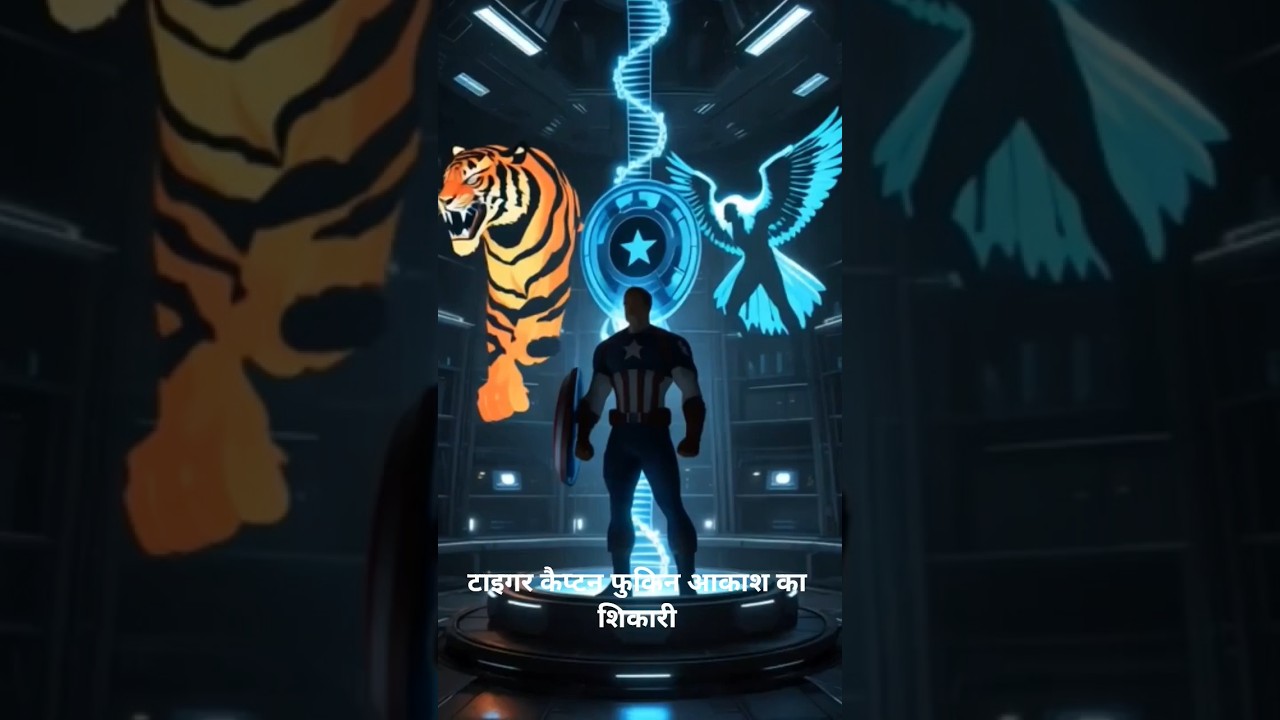 Tiger‑Captain‑Falcon: Shield of the Jungle 🛡️#tiger #marvel #falcon #shorts #ai #viralshorts #anime