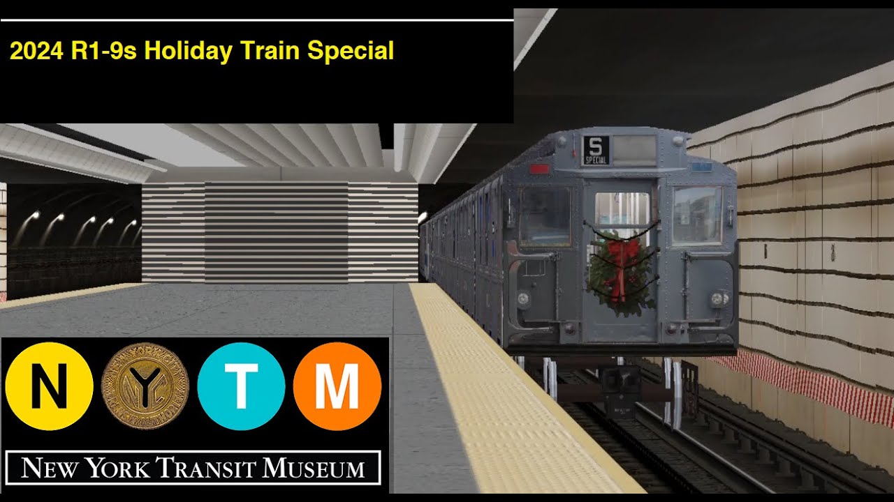 OpenBVE 2024 R1-9s Holiday Train Special From Lower East Side-2nd Avenue To 96th Street-2nd Avenue