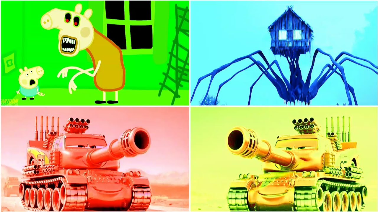 PEPPA PIG EXE 🆚 HOUSE HEAD 🆚 McQUEEN TANK - COFFIN DANCE SONG | TILES HOP #140