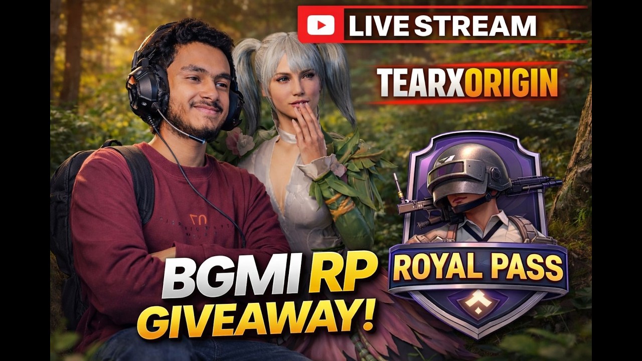 Bgmi live RP Giveaway  Stream | TearxOrigin |