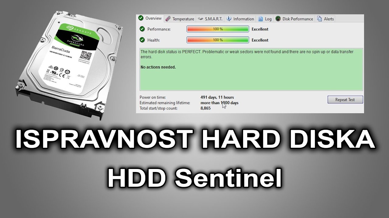 Kako proveriti ispravnost Hard Diska - Hard Disk Sentinel program