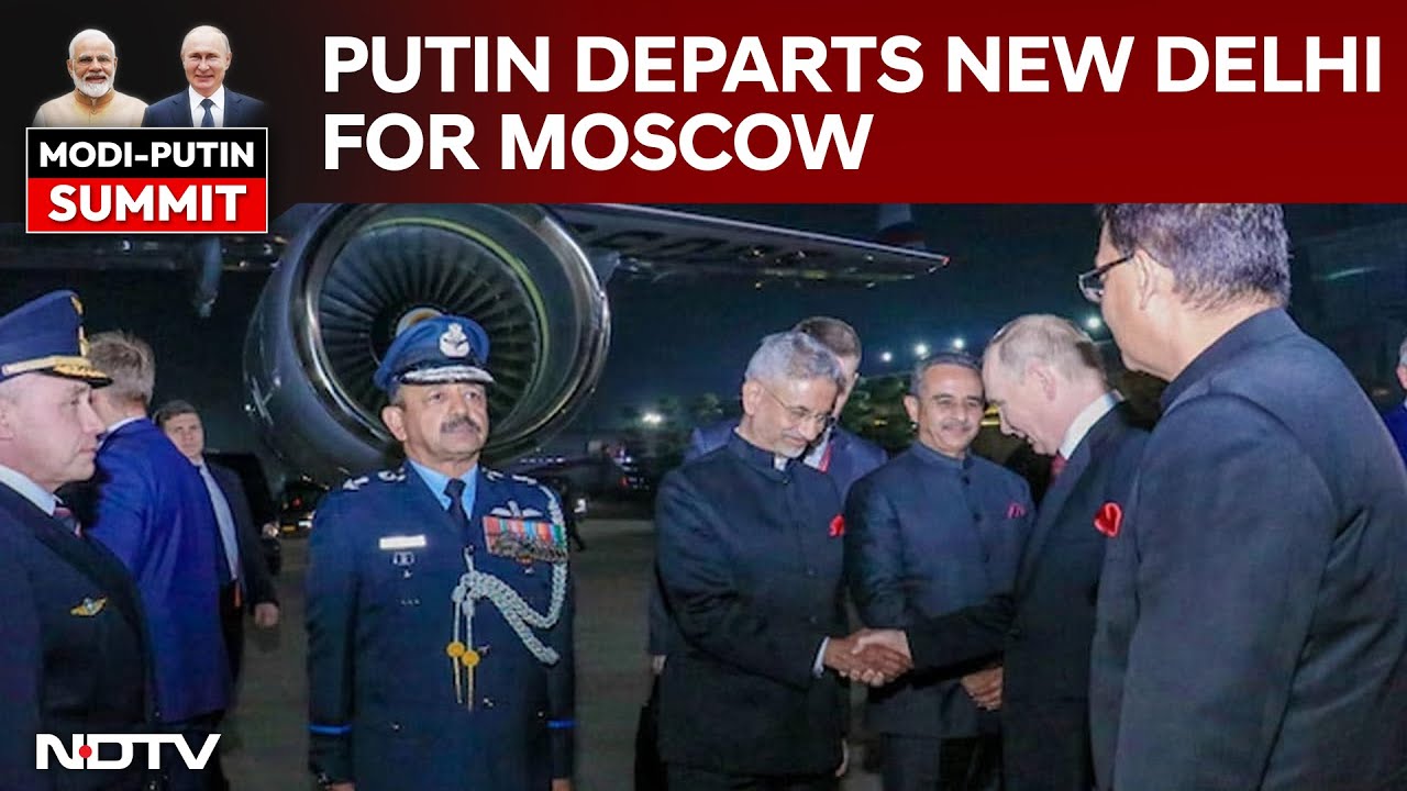 Putin In India | Putin Departs New Delhi For Moscow; S Jaishankar Sees Him Off At The Airport