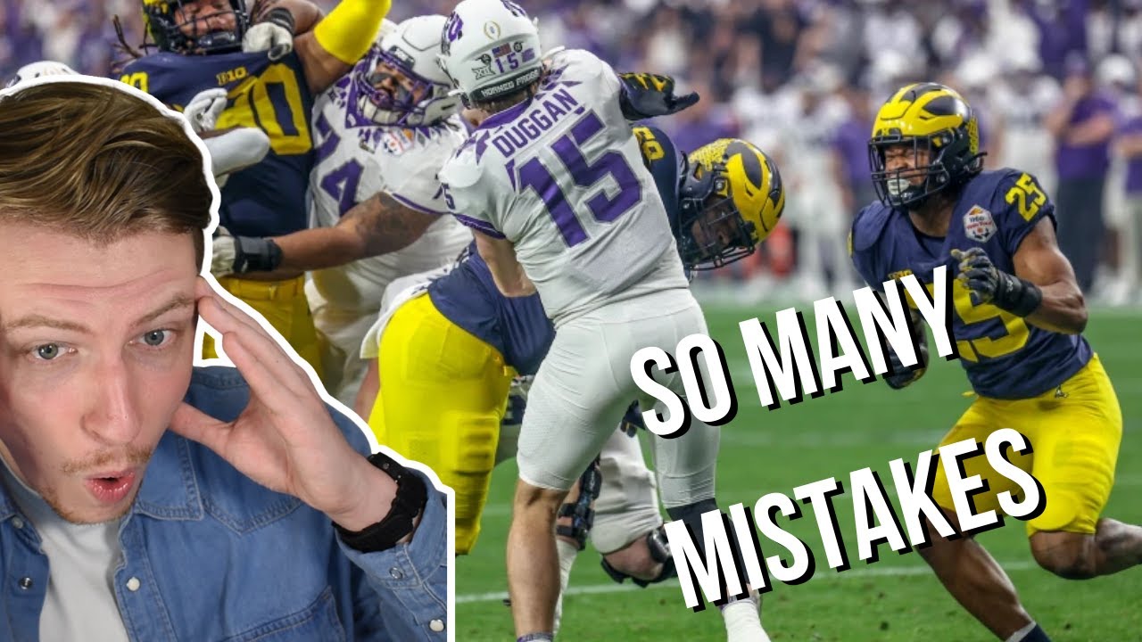 British Guy Reacts To TCU vs Michigan | CFP Semifinal Highlights | 2022 Fiesta Bowl