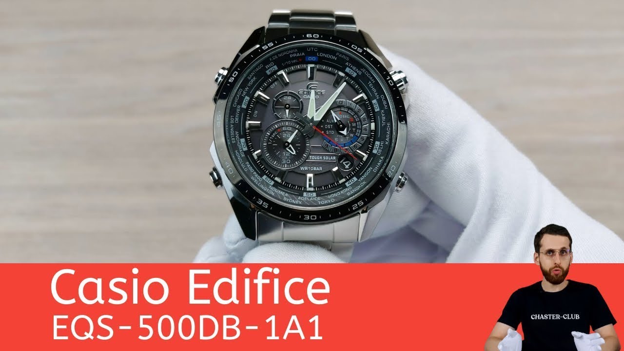 Футуристическое здание из прошлого / Casio EQS-500DB-1A1 / Распаковка / Обзор часов