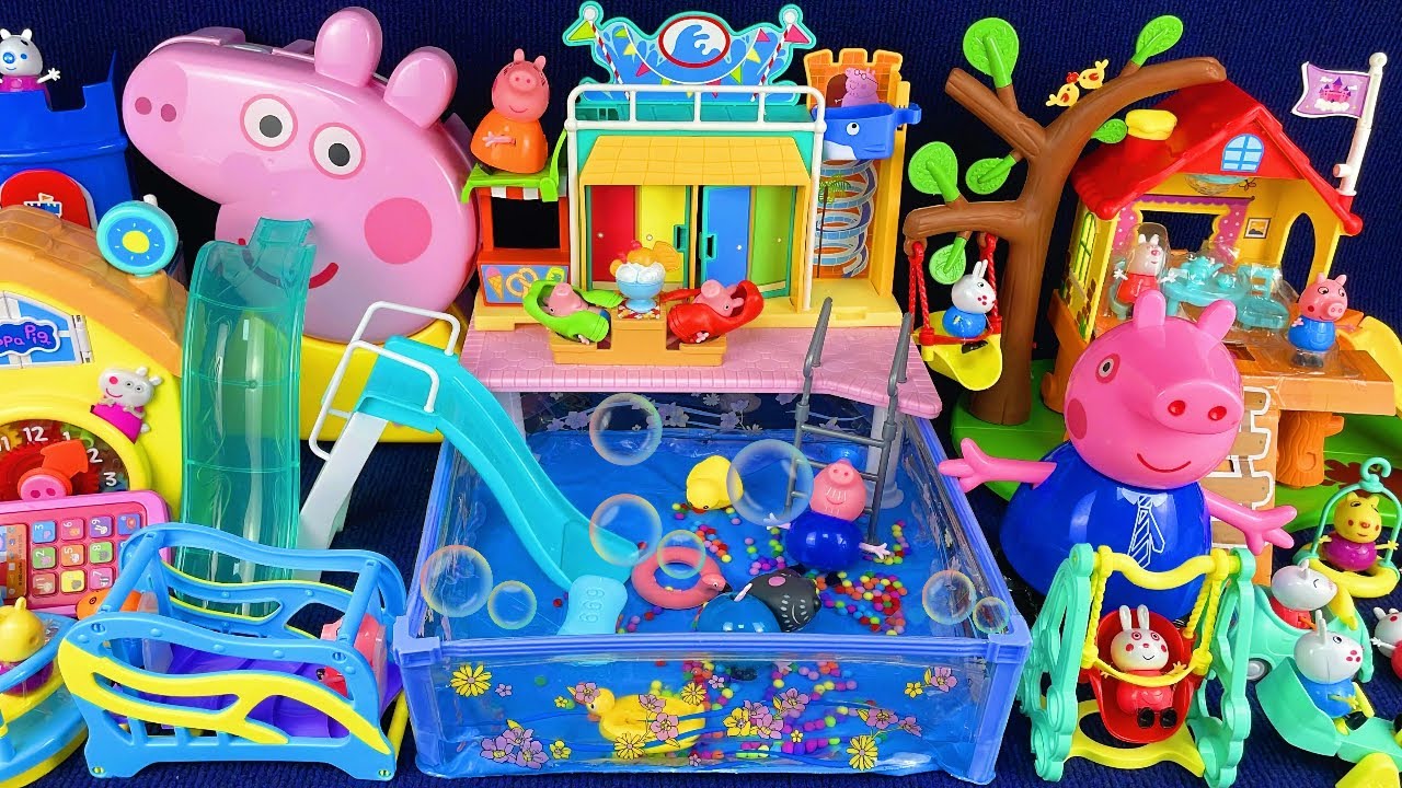10 Minutes Satisfying with Unboxing Peppa Pig Playground Play Set ASMR | Review Toys