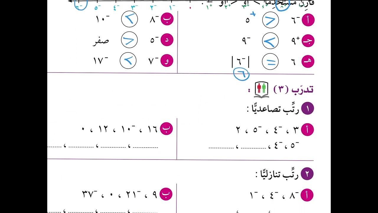 الاعداد الصحيحة
