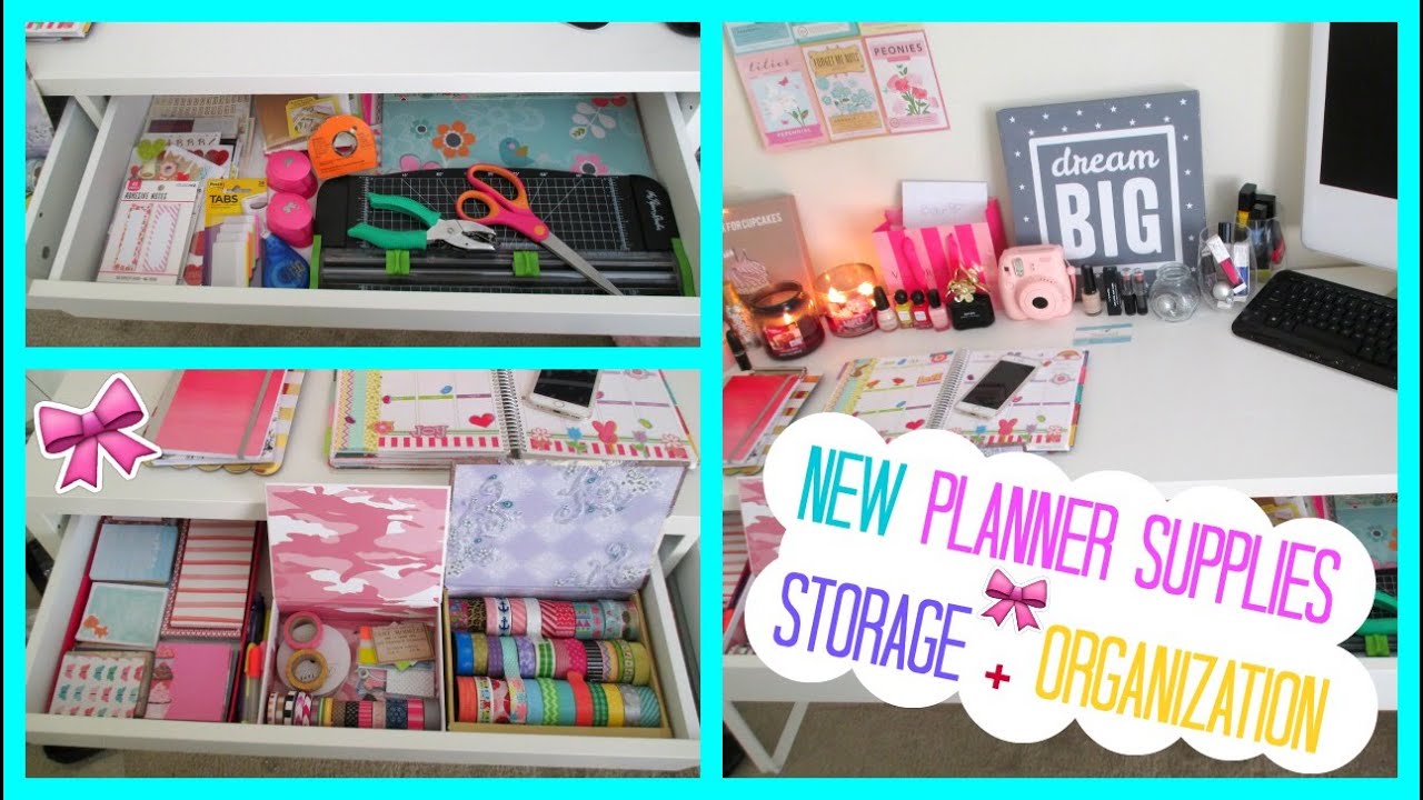 NEW Planner Supplies Storage + Organization! | 2015