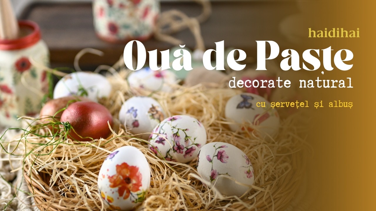 Easter Eggs Naturally Decorated with Napkin & Egg White | No Glue DIY