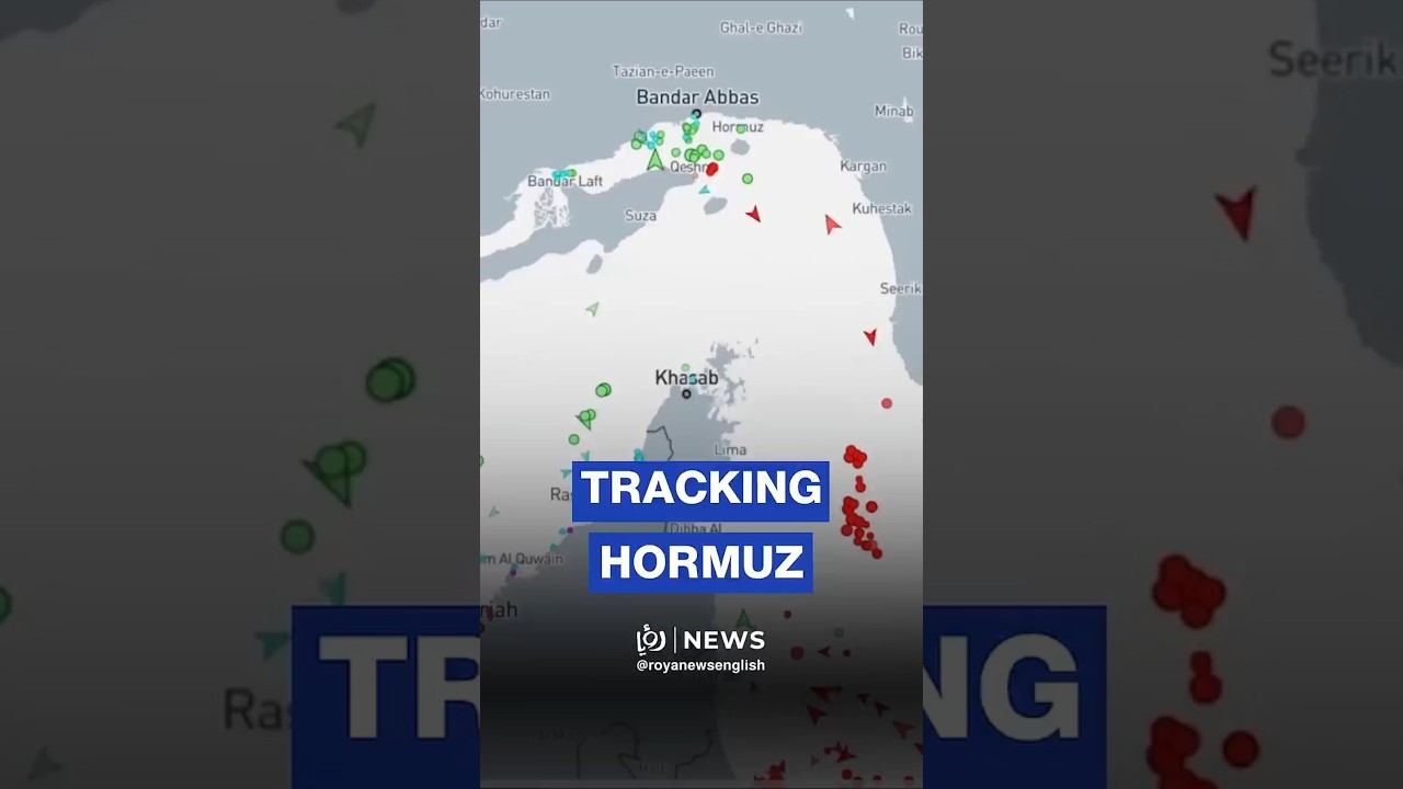 Hormuz Strait nears standstill on tracking maps