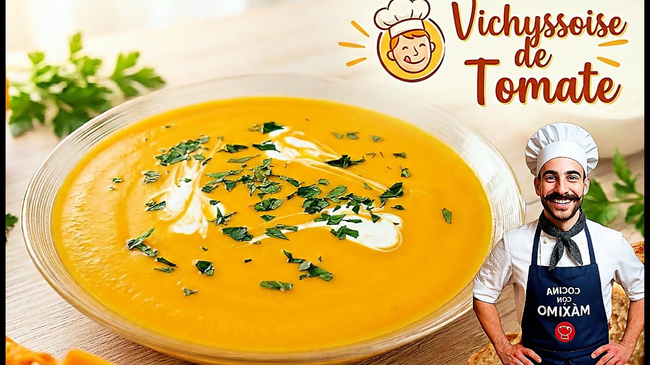 ¡Le puse TOMATE a la VICHYSSOISE y el resultado es increíble! 🤯 | Receta Secreta