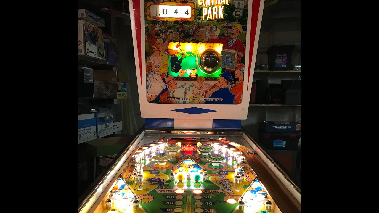 1966 Gottlieb Central Park Pinball restoration
