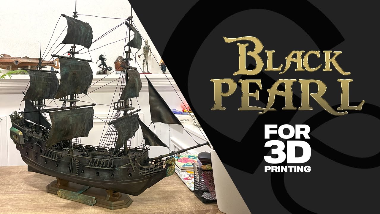 Black Pearl 3D Printing Model | Make Game Real