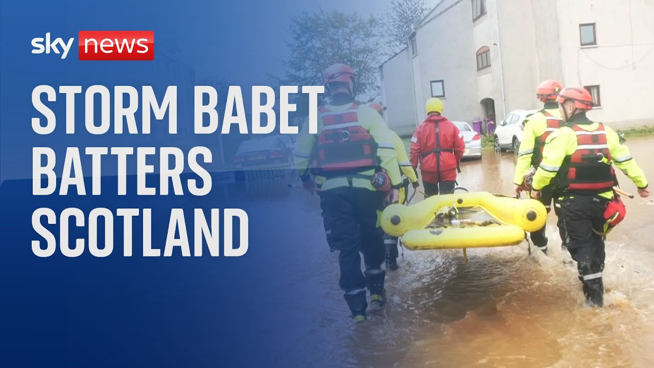 Storm Babet: 'It's just devastating' - over 400 homes evacuated in Scottish town due to flooding
