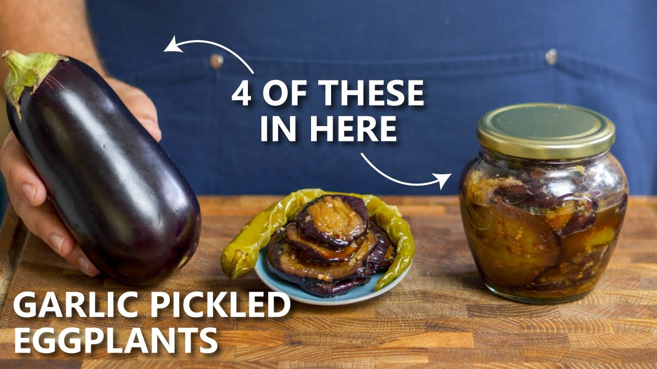 🍆 The pickled Eggplants I eat with ANYTHING