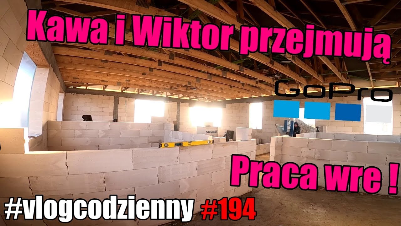 Kawa i Wiktor sami z GoPro. Praca wre!! #serialcodzienny #vlogcodzienny #budowlańcy