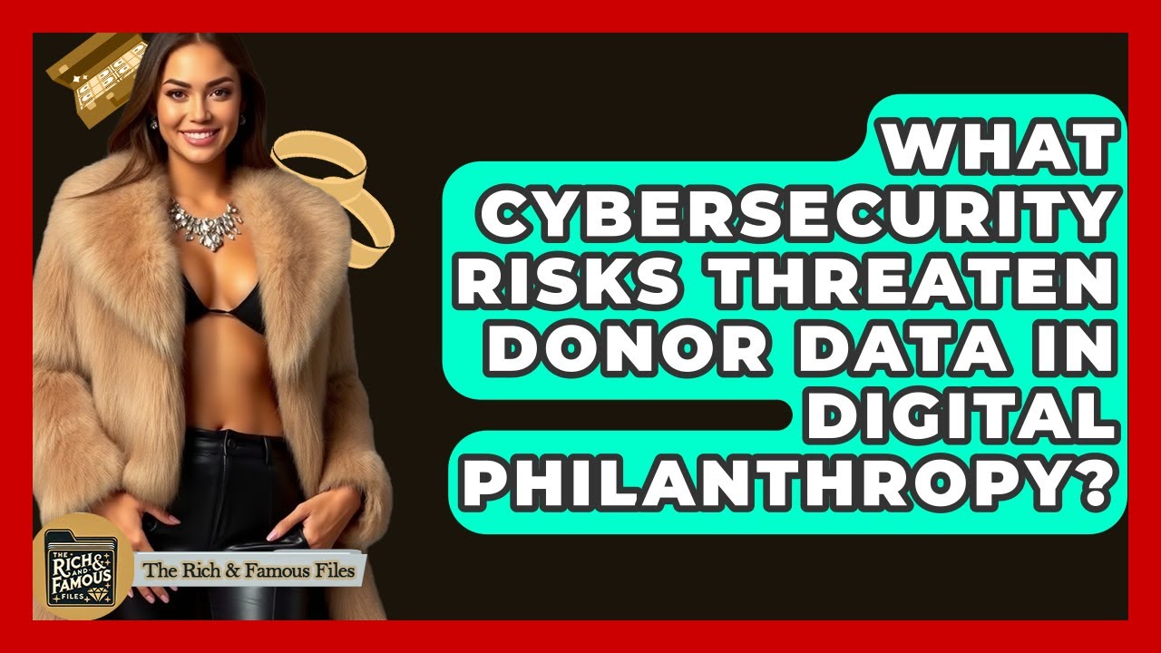 What Cybersecurity Risks Threaten Donor Data In Digital Philanthropy? - The Rich And Famous Files