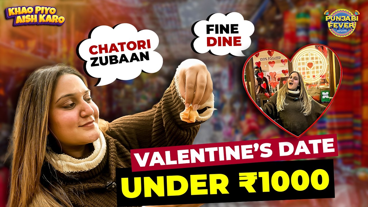 Valentine’s Date Under ₹1000 | Street Food to Fine Dine Challenge