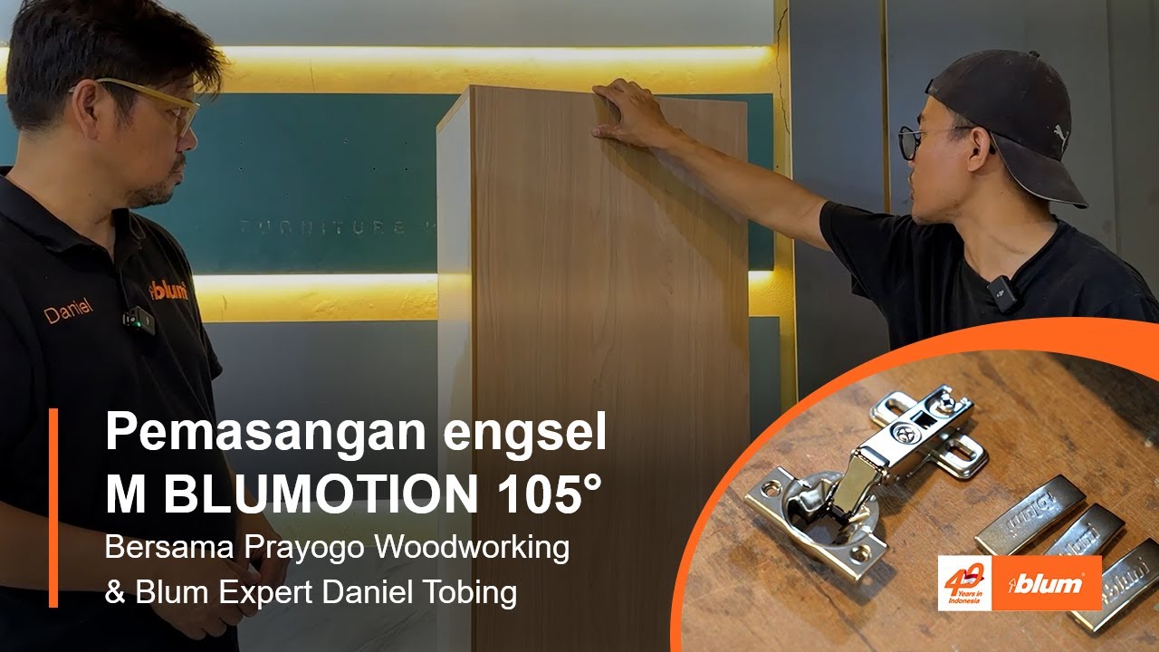 Pemasangan engsel M BLUMOTION 105° bersama Prayogo Woodworking