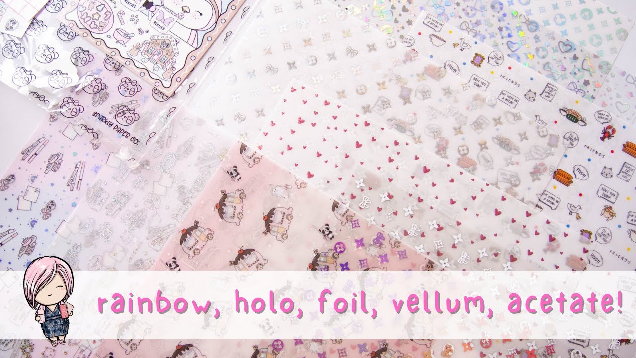Vellum and Acetate Haul from Sparkly Paper Co