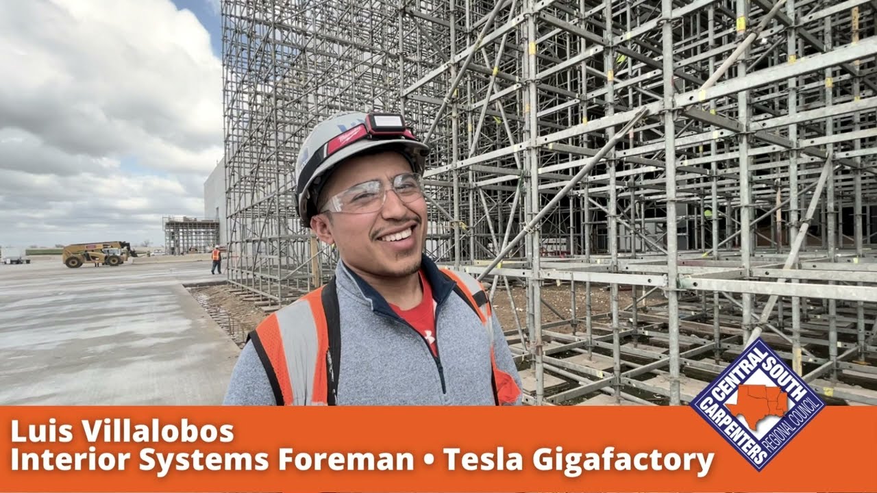 A Member Working on the Tesla Gigafactory in Austin, TX Tells us Why He Joined The Carpenters Union.