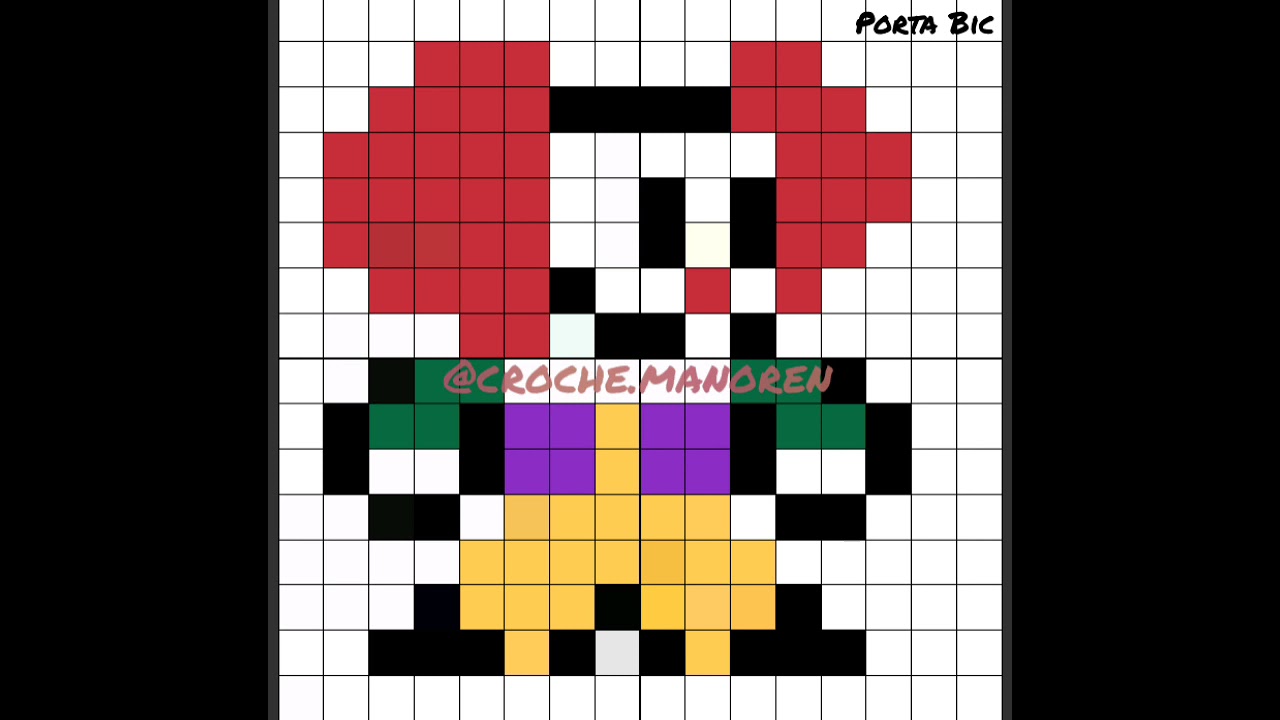 Gráficos de crochê para porta bic