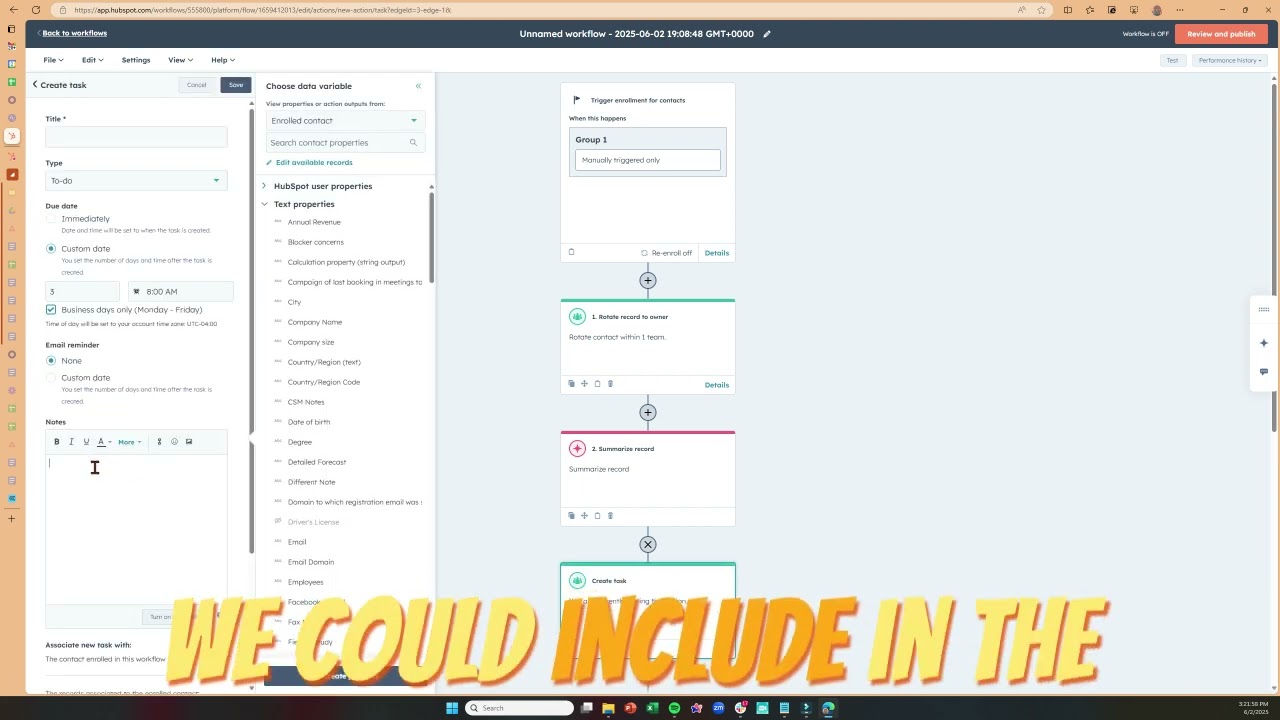 How to Summarize CRM Records using AI in HubSpot Workflows